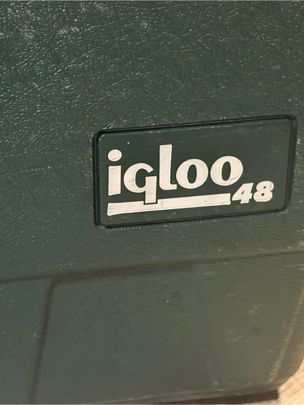 Vintage 1986 Igloo Green and Orange Cooler Chest